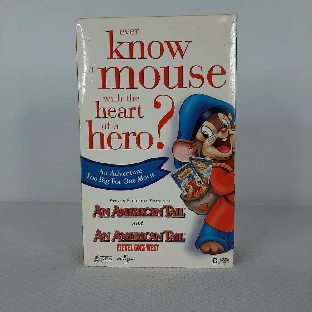 An American Tail Fievel Goes West 2 Pack Movie CD Limited Edition VHS